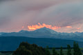 Fire Over the Southern Alps