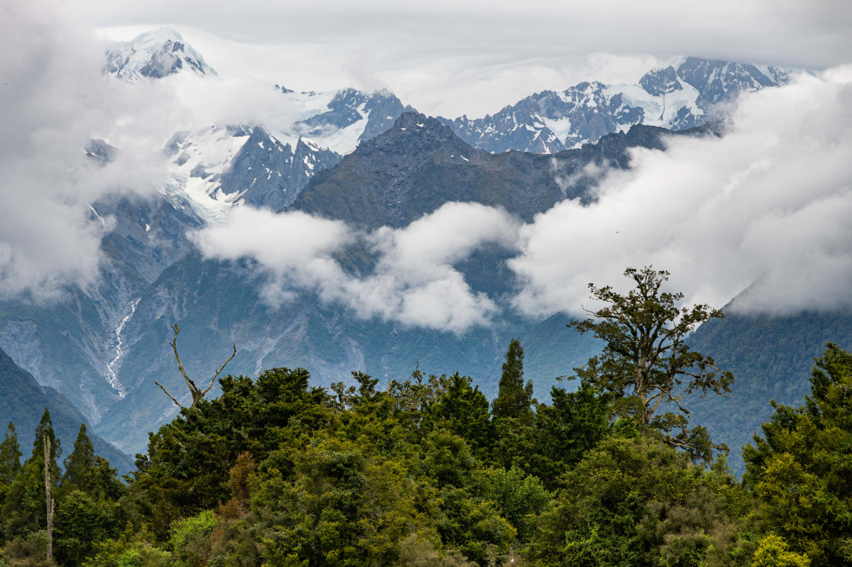 Tasman and Cook in Cloud and Snow